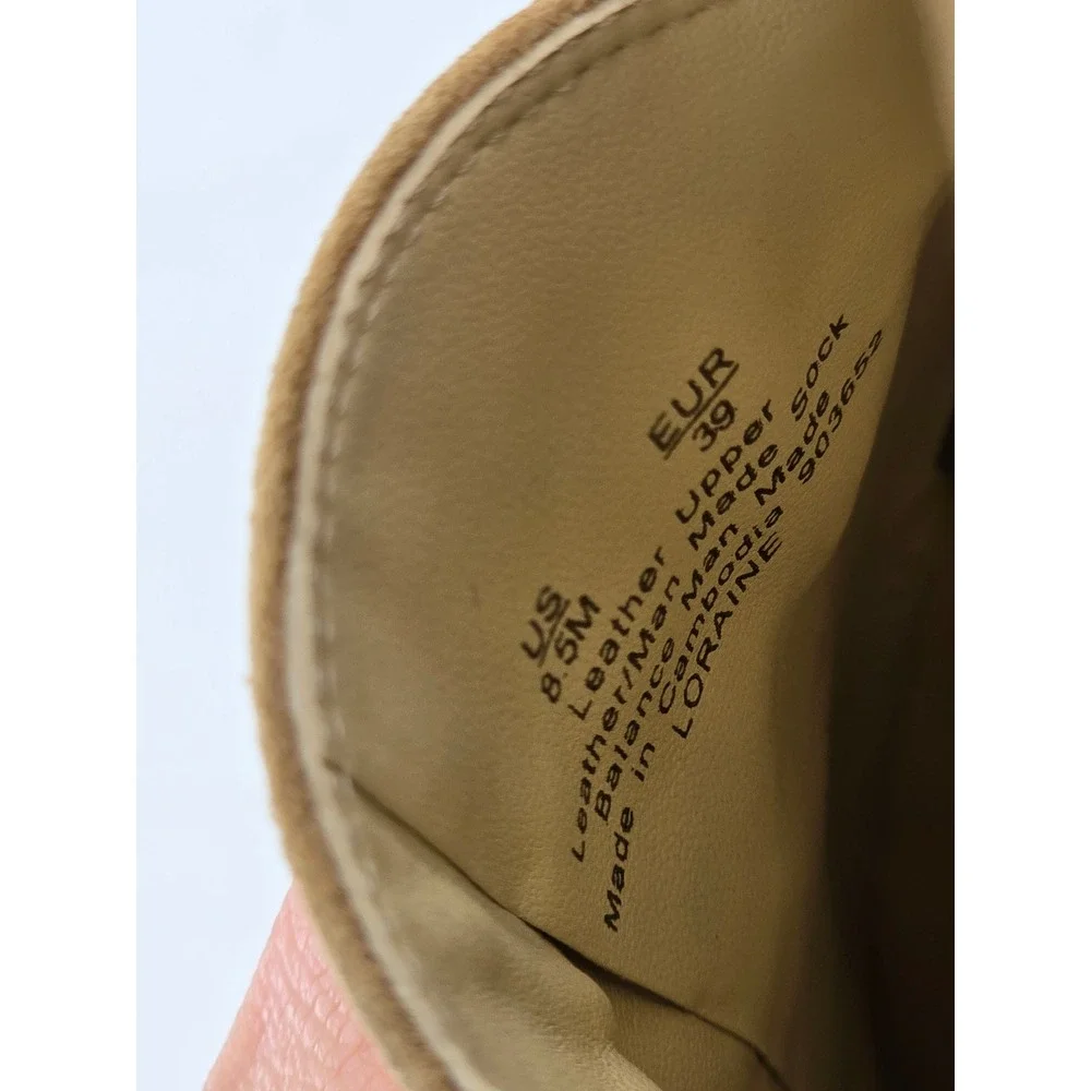 Sam Edelman Loraine Loafers Womens 8.5M Tan Suede Bit Detail -Good
